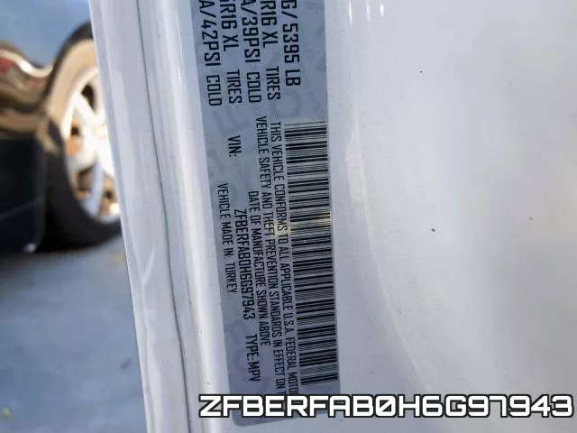 ZFBERFAB0H6G97943 фото 2