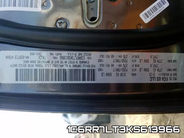 1C6RR7LT3KS613966 фото 2