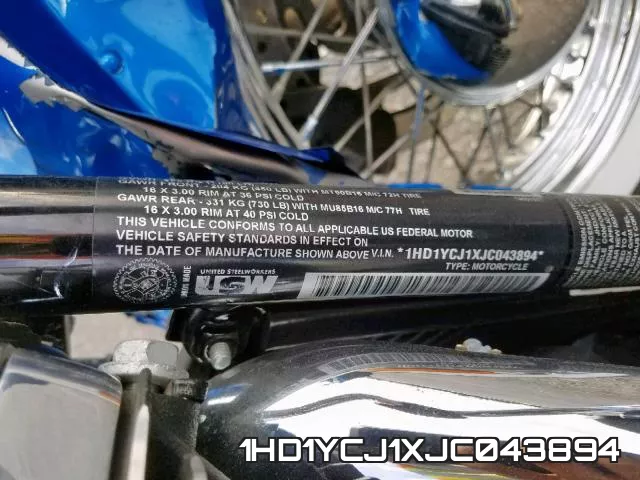 1HD1YCJ1XJC043894 фото 2