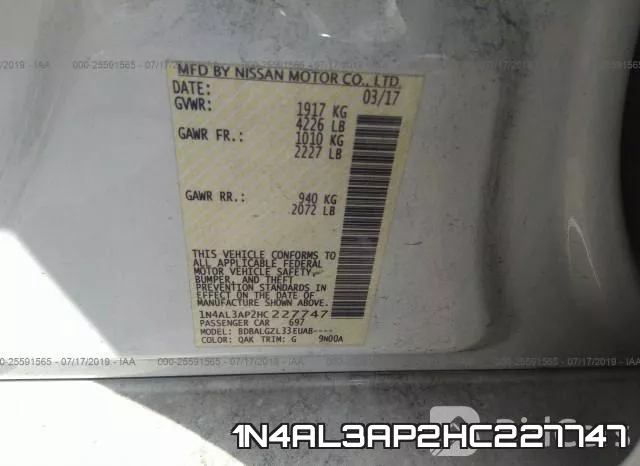 1N4AL3AP2HC227747 фото 10