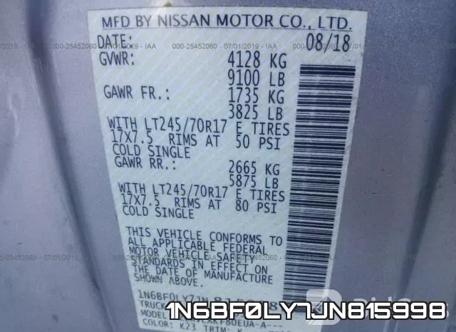 1N6BF0LY7JN815998 фото 9