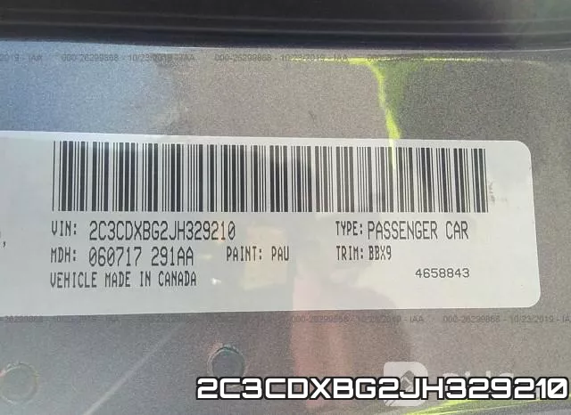2C3CDXBG2JH329210 фото 9