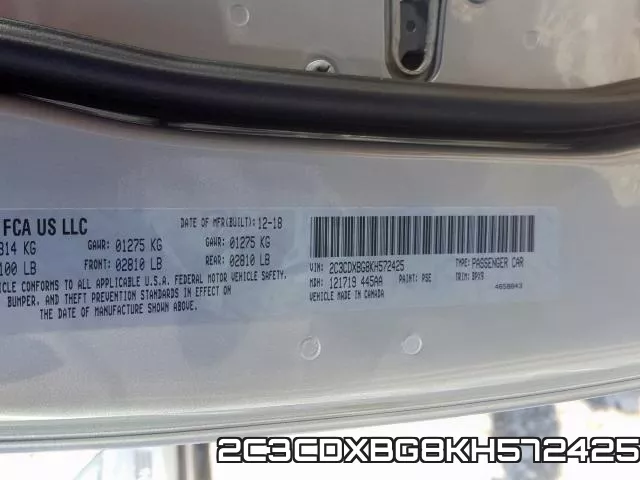 2C3CDXBG8KH572425 фото 2