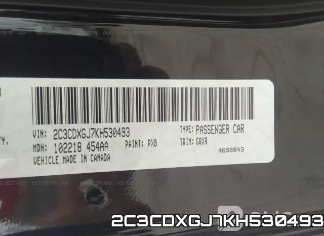 2C3CDXGJ7KH530493 фото 10