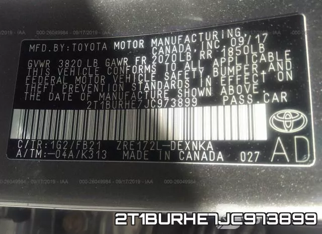 2T1BURHE7JC973899 фото 10