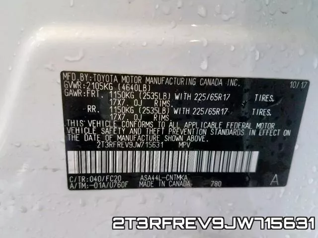 2T3RFREV9JW715631 фото 2