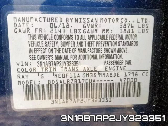 3N1AB7AP2JY323351 фото 2