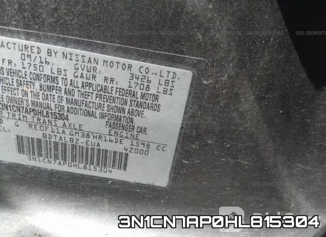 3N1CN7AP0HL815304 фото 10