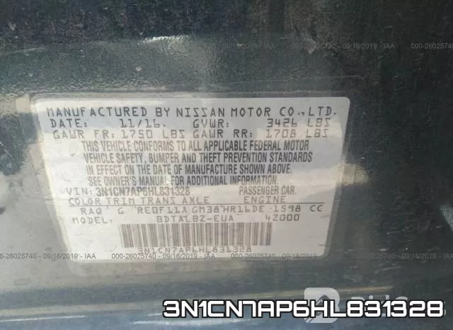 3N1CN7AP6HL831328 фото 10