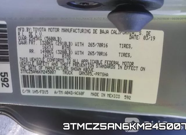 3TMCZ5AN6KM245007 фото 10