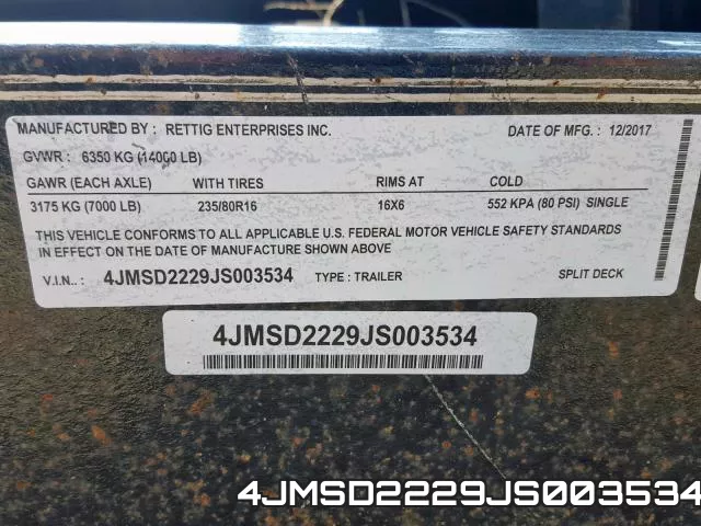 4JMSD2229JS003534 фото 2