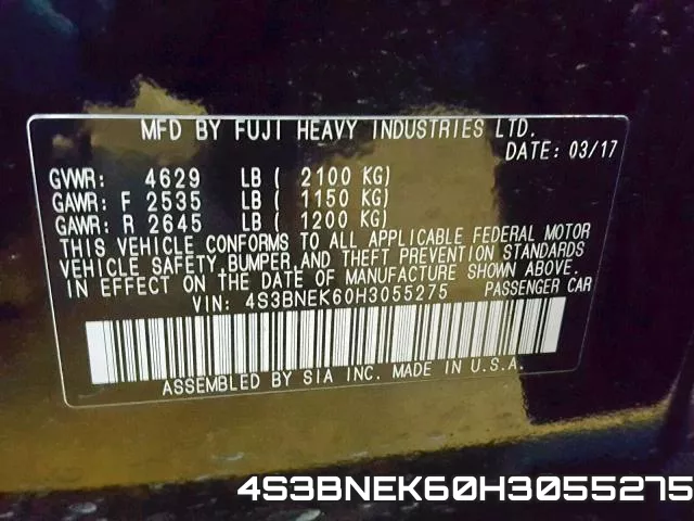 4S3BNEK60H3055275 фото 2