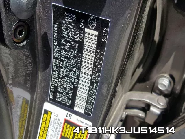 4T1B11HK3JU514514 фото 2