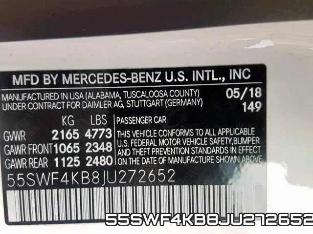 55SWF4KB8JU272652 фото 2