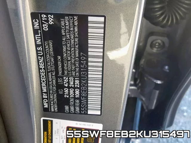 55SWF8EB2KU315497 фото 2
