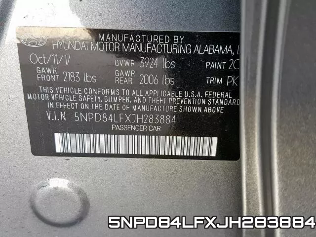 5NPD84LFXJH283884 фото 2
