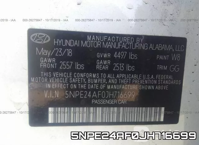5NPE24AF0JH716699 фото 10