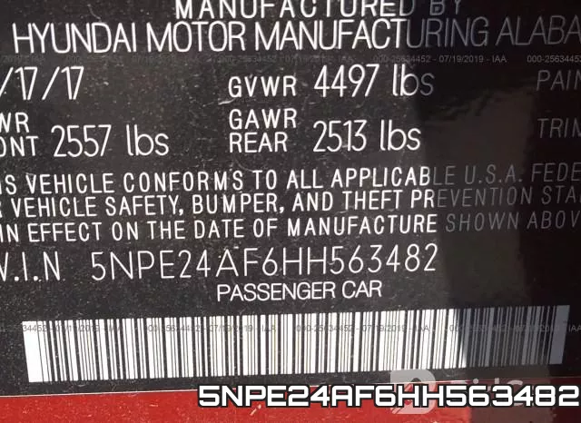 5NPE24AF6HH563482 фото 9