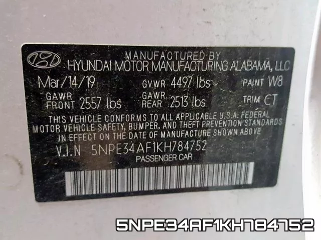 5NPE34AF1KH784752 фото 2