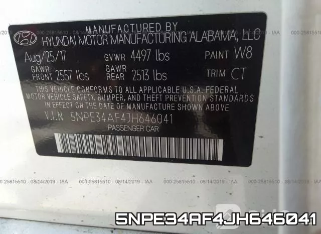 5NPE34AF4JH646041 фото 10