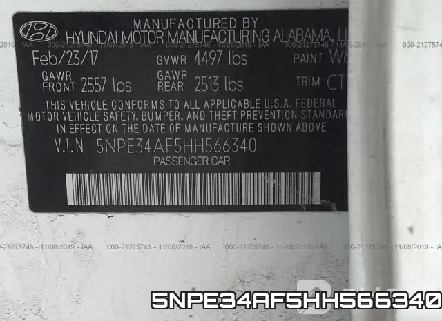 5NPE34AF5HH566340 фото 10