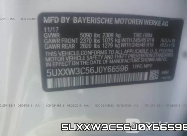 5UXXW3C56J0Y66596 фото 10