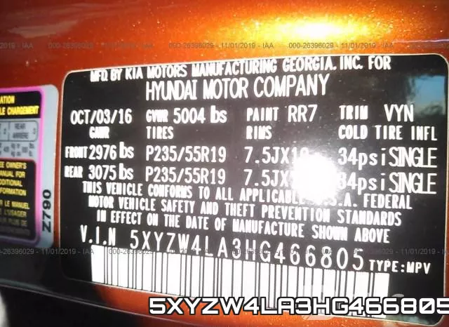 5XYZW4LA3HG466805 фото 10