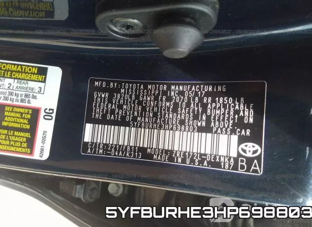 5YFBURHE3HP698803 фото 10