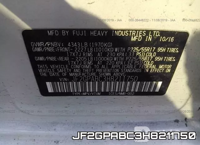 JF2GPABC3H8211750 фото 10