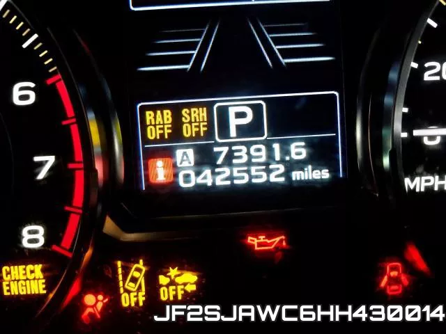JF2SJAWC6HH430014 фото 9