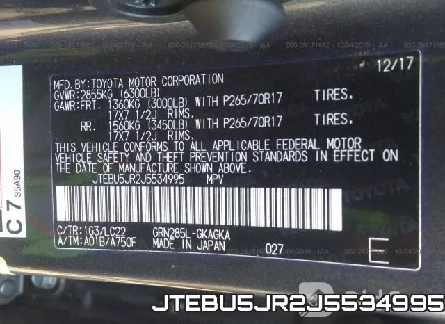 JTEBU5JR2J5534995 фото 10