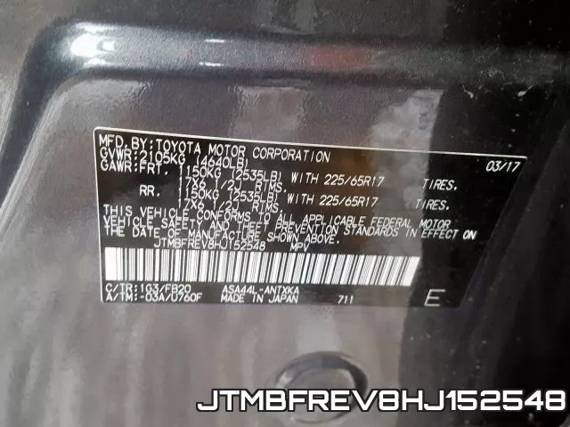 JTMBFREV8HJ152548 фото 2
