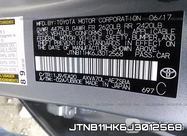 JTNB11HK6J3012568 фото 10