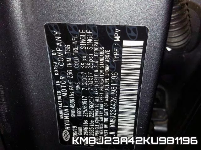 KM8J23A42KU981196 фото 2