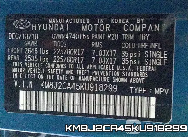 KM8J2CA45KU918299 фото 10