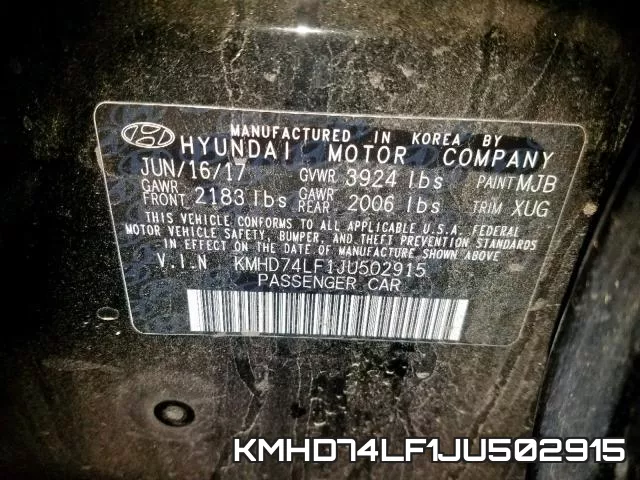 KMHD74LF1JU502915 фото 2