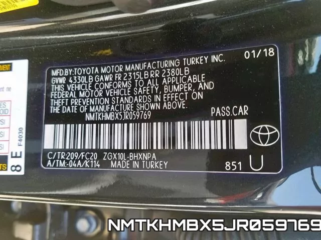 NMTKHMBX5JR059769 фото 2