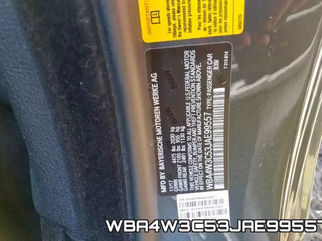 WBA4W3C53JAE99557 фото 2