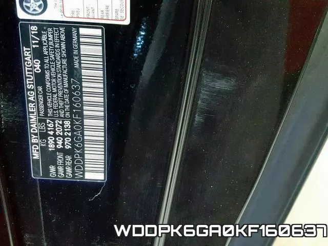 WDDPK6GA0KF160637 фото 2