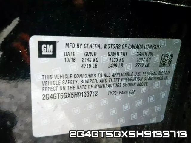 2G4GT5GX5H9133713 фото 2