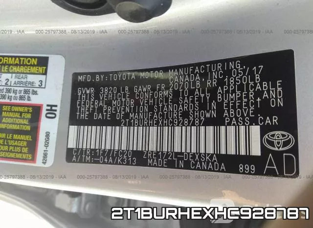 2T1BURHEXHC928787 фото 10