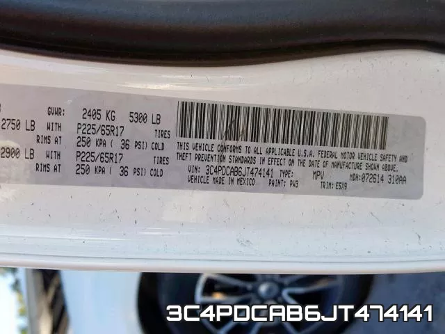 3C4PDCAB6JT474141 фото 2