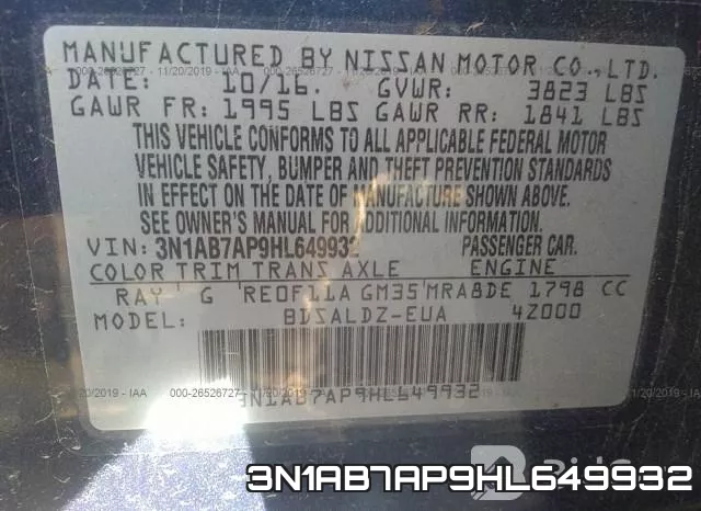 3N1AB7AP9HL649932 фото 10