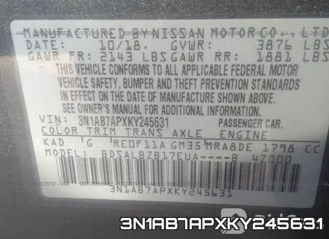 3N1AB7APXKY245631 фото 10