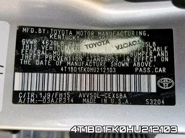 4T1BD1FK0HU212103 фото 2