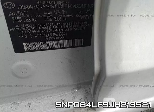 5NPD84LF9JH213521 фото 9