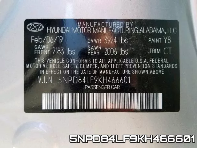 5NPD84LF9KH466601 фото 2