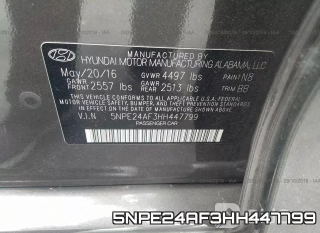 5NPE24AF3HH447799 фото 10