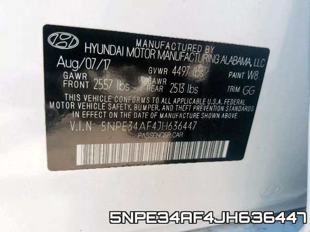5NPE34AF4JH636447 фото 2