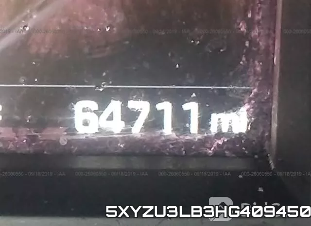 5XYZU3LB3HG409450 фото 8